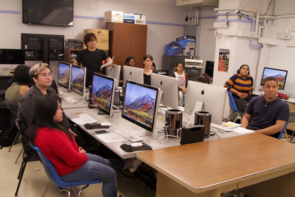 American students prepping for their presentation 